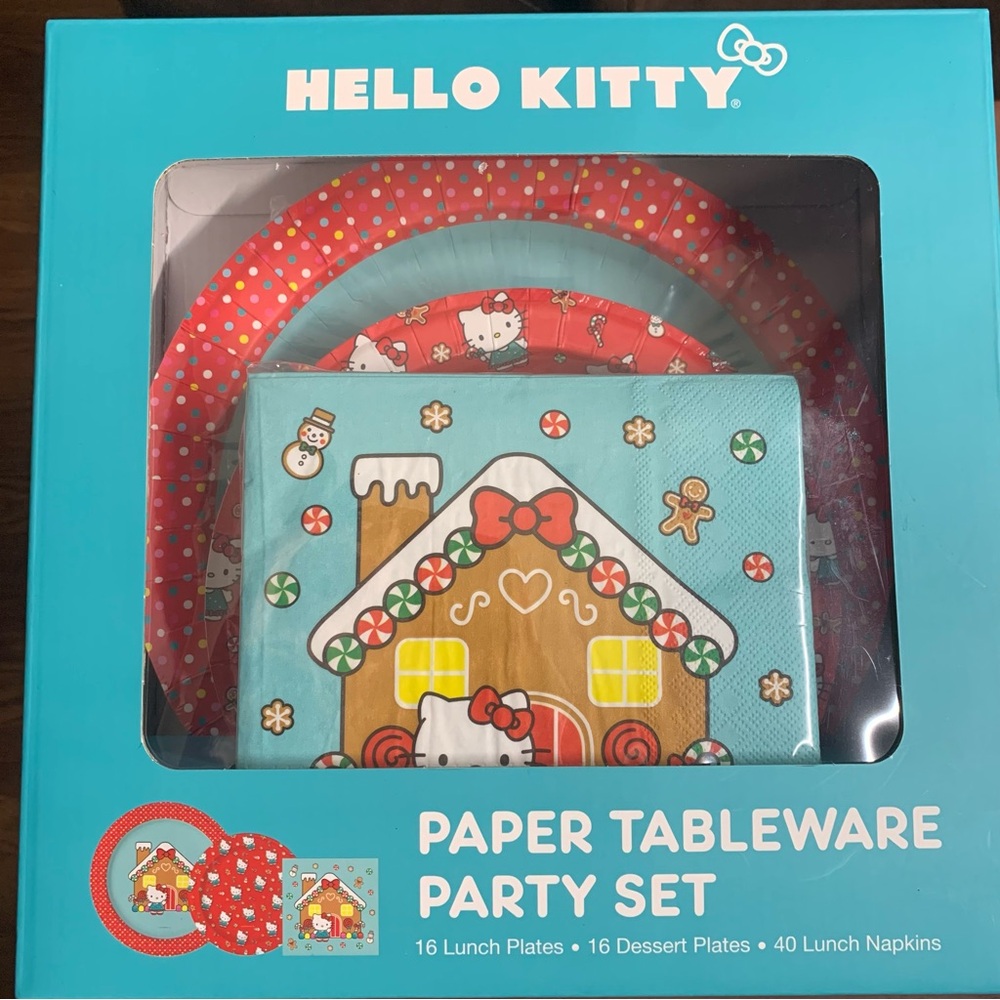 Hello Kitty Disposable Tableware Party Set - Picture 2 of 6